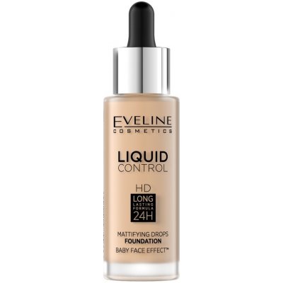 Eveline Cosmetics Liquid Control tekutý make-up s pipetou 011 Natural 32 ml