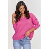 Makadamia Klasický dámsky pulóver S158 | Baby pink S158 - one size S158