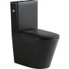 WC kombi Jungborn FLORIEL ONE 64 bez splachovacieho kruhu vč. WC dosky SWN321 (MATT BLACK)