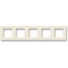 ABB, s.r.o. Levit - 3901H-A05050 17 - Rámček päťnásobný - slonová kosť/biela
