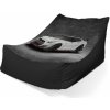 Sablio Sedací vak Lounge Nissan GTR 35 Sivý - 80 x 95 x 50 cm