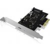 Icy Box IB-PCI1901-C32 čierno-strieborná / prídavná PCIe x4 karta / USB-C (IB-PCI1901-C32)