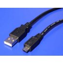 PremiumCord ku2m5f micro USB 2.0, A-B, 5m, černý