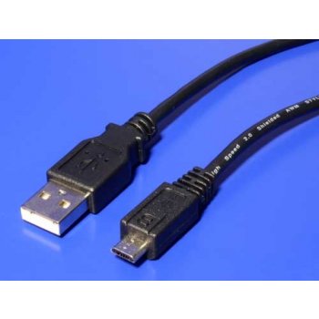 PremiumCord ku2m5f micro USB 2.0, A-B, 5m, černý