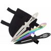 Nože vrhacie Tomahawk Tripple Rainbow