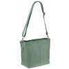 NovaKabelka.sk Prisca Khaki kožená talianska crossbody kabelka zelená