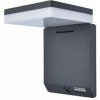 LUTEC 6943101012 MOZE exteriérové solárne nástenné svietidlo LED 8W 1000lm 4000K IP44 matná čierna so senzorom