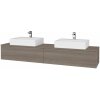 Dreja Kúpeľňová skrinka MODULE SZZ12 200 umývadlo Kube - D25 Teak / D25 Teak