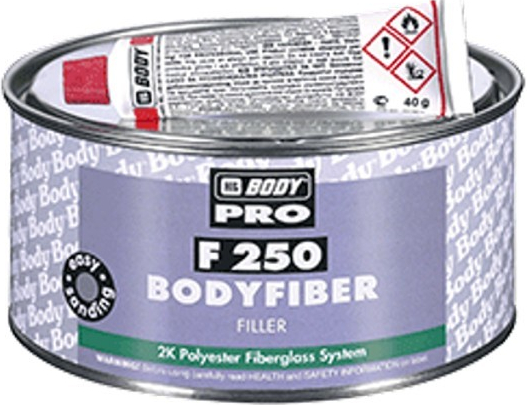 HB BODY F250 BODYFIBER - 2K tmel so skleneným vláknom 1,5 kg