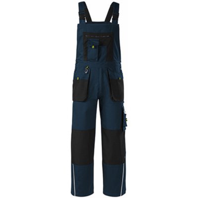 Malfini Montérkové nohavice s náprsenkou Ranger W04 tmavo modrá