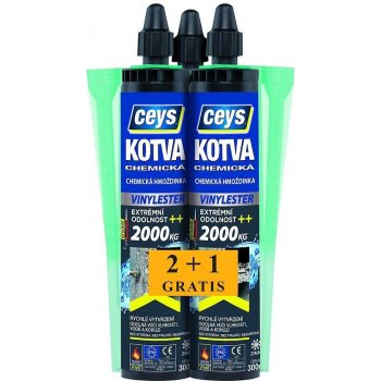 CEYS Chemická kotva vinylester 300 ml 2 a 1 ks ZDARMA