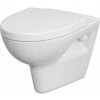 Cersanit Parva CleanOn, závesná wc misa s antibakteriálnym sedátkom z duroplastu, biela, K701-015