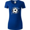 Futbalová lopta v triku - Dámske tričko z organickej bavlny Origin (GOTS) - XL ( Kráľovská modrá )