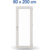 etila.sk - Balkónové dvere 80 x 200 cm ( 800 x 2000 mm ) biele otváravé pravé
