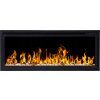 Vstavaný krb s funkciou elektrického vykurovania Aflamo čierny 1500 W 106 x 43 x 15 cm