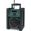 NEDIS digitální pracovní rádio/ stolní/ výkon 15W/ DAB+/ FM/ Bluetooth/ IP65/ napájení z baterie/síťové/ černo-zelené RDDB3100GN