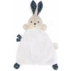 Textilný zajačik na maznanie Nature Rabbit Doudou K'doux Kaloo biely 20 cm z jemného materiálu od 0 mes