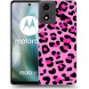 Picasee silikónový čierny obal pre Motorola Moto E14 - Pink Tiger