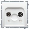 KONTAKT-SIMON Zásuvka RTV Simon Basic koncová modul 1dB biela