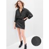 GAP Košeľa s metalickou niťou oversize Čierna XS