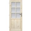 Interiérové dvere masívne Lugano 6S presklené 70 Ľ borovica