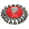 GEKO Kotúčová drôtená kefa kruhová - pletený drôt 115mm G00606