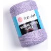 Yarn Art Macrame Cotton Lurex 734 lila s růžovou nitkou