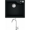 Franke UBG 610-56 onyx s excentrom + Franke FP 9000.031 chróm