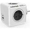 Cubenest Powercube Original USB PD 20 W, A + C, 4× zásuvka, biela/sivá 6974699970804