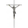 Kríž: kovový - striebornej farby, 9 cm - 01-021s