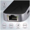 AXAGON HMC-6GL, USB 3.2 Gen 1 hub, porty 3x USB-A, HDMI 4k/30Hz, RJ-45 GLAN, PD 100W, kabel USB-C 20cm (HMC-6GL)