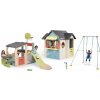 Set domček s reštauráciou a obchod s hojdačkou Chef House Life Smoby rozšíriteľný a športové hracie centrum s basketbalovým košom