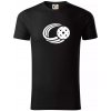 Florbal lopta - Tričko z organickej bavlny - L ( Čierna )