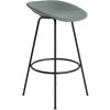 Normann Copenhagen Barová stolička Mat Barstool, 75 cm – modrosivá/čierna oceľ