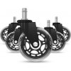 Kolieska na stoličky HUZARO Casters 2.0 Black