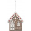 ZÁVES PERNÍKOVÁ CHALÚPKA HNE/BIE DREVO 13*2*14,5CM