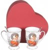 Home Elements Hrnčeky s lyžičkami 280 ml, Mucha svetlá
