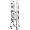 Vozík na tácy a nádoby 15xGN 1/1 | CONTACTO, 8100/175 inox