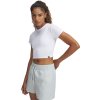 Dámske tričko s krátkym rukávom UNDER ARMOUR-UA Rival Rib Baby Tee-WHT Biela L