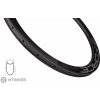FORCE Ráfik Road Carbon Disc, 50 mm, 24d, plášťový, vonkajšie niple, čierny, matný