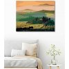 Diamantové maľovanie Diamondi - TOSKÁNSKA KRAJINA A VÝCHOD SLNKA, 40x50 cm, vypnuté plátno na rám (607089B)