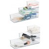 Zeller Present Stohovateľné organizéry transparentné, 3ks v sade PETITE