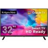 KrugerMatz 32 HD Google TV, DVB-T2/S2/T/C H.265 HEVC