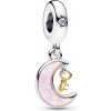 Pandora Krásny prívesok Kľúč a mesiac Shine 762985C01