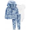 CARTER'S Set 3dielny mikina, tepláky, body kr. rukáv Blue Ocean chlapec LBB 3m 1N036010_3M
