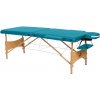 Drevený masážny stôl Lipt DS-01 tyrkysový 195x70 cm, 12,6 kg