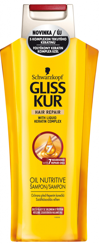 Schwarzkopf Gliss Kur Oil Nutritive regeneračný šampón s olejom proti lámaniu vlasov 400 ml