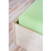 AMIDO-EXQUISIT Zelená plachta na posteľ Jersey Rozmer: 160 x 200 cm J40_074