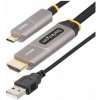 StarTech.com 30ft (9.15m) USB-C to HDMI 2.0 Active Optical Cable, 4K 60Hz - HDMI kabel - 24 pin USB-C s piny (male) do HDMI, USB (pouze napájení) s piny (male) - 9.15 m - stíněný/fiber optic - černá -