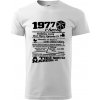 1977 v kocke - Klasické pánske tričko vyššej gramáže - S ( Biela )